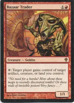 MTG: Worldwake: Bazaar Trader: Lightly Played Condition - Image 1