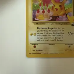 Birthday Pikachu 24 Celebrations 25th Anniversary Collection Pokemon TCG Card NM - Image 5
