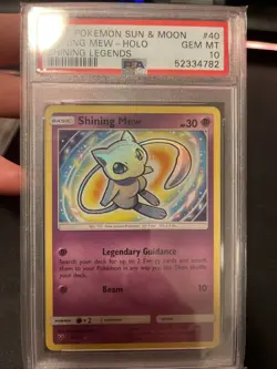 🇬🇧 Pokemon TCG Shining Mew Holo Card Shining Legends Series 40/73 PSA 10 - Image 1