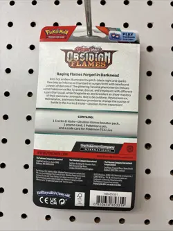 Pokemon Obsidian Flames Single Pack Booster Blister (Pawmi) Sealed NEW 820650853319 - Image 2