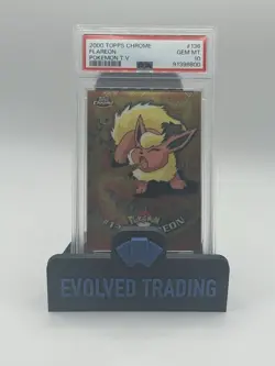 PSA 10 Flareon 2000 Topps Chrome Pokemon TV Series - Image 1