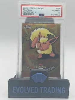 PSA 10 Flareon 2000 Topps Chrome Pokemon TV Series - Image 2