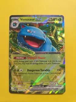 Venusaur ex 003/165 Sv: Scarlet & Violet 151 Holo Pokemon TCG - Image 1