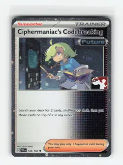 CIPHERMANIAC'S CODEBREAKING 145/162 COSMOS HOLO PRIZE PACK POKEMON TCG NM - Image 1