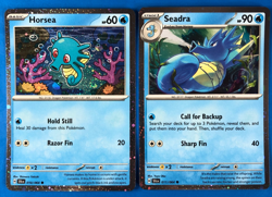Horsea 010/064 Seadra 011/064 Cosmo Holo Lot Shrouded Fable Pokemon Promo NM - Image 1