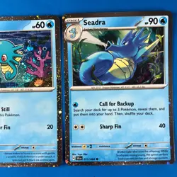 Horsea 010/064 Seadra 011/064 Cosmo Holo Lot Shrouded Fable Pokemon Promo NM - Image 3