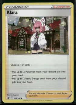 Pokemon Chilling Reign 145/198 Cosmos Holo - Klara - Image 1