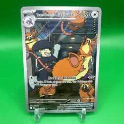 Pokemon Destined Rivals Team Rocket’s Raticate 202/182 Illustration Rare - Image 1