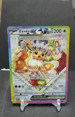 Pokemon TCG Eevee EX SVP 174 Ultra Rare Holo Promo 2025 Prismatic Evolutions - Image 1