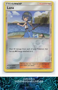 Lana SM - Burning Shadows #117/147 Pokemon Lightly played Reverse Holo - Image 1