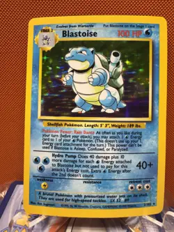 Pokemon Unlimited Blastoise Holo Rare Base Set 2/102 1634 - Image 1