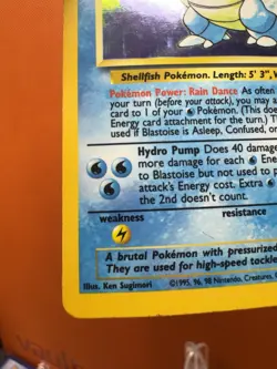 Pokemon Unlimited Blastoise Holo Rare Base Set 2/102 1634 - Image 4