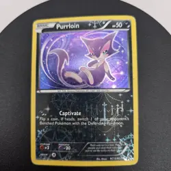 Pokemon TCG Purrloin RC13/RC25 Legendary Treasures Radiant Collection - Image 1