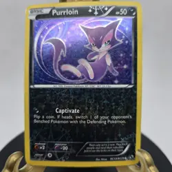 Pokemon TCG Purrloin RC13/RC25 Legendary Treasures Radiant Collection - Image 4