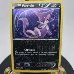 Pokemon TCG Purrloin RC13/RC25 Legendary Treasures Radiant Collection - Image 5