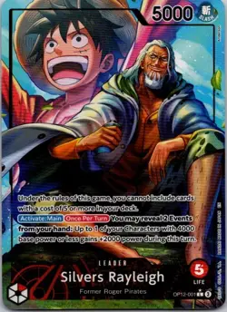 Silvers Rayleigh (Alternate Art) Leader OP12-001 Legacy of the Master One Piece - Image 1