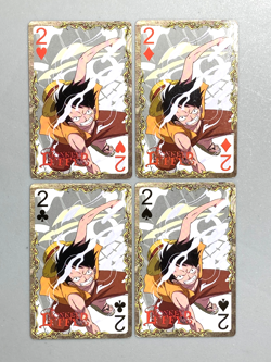 Monkey D Luffy - One Piece Playing Cards Bundle of 4 - Japan Release - Image 1