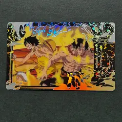 S5413 Monkey D. Luffy & Ace SR Japanese One Piece Itajaga Wafer Card M4 - Image 1
