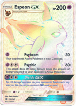 Pokemon, Base Set - Espeon GX - 152/149 - Secret Rare - Non Holo - NM/M - Image 1