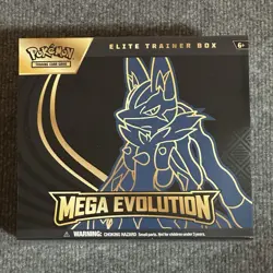 Pokemon TCG Mega Evolution ETB Lucario Elite Trainer Box NEW FACTORY SEALED - Image 1