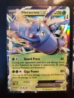 Heracross EX 4/111 M Heracross EX 5/111 Holo Pokemon TCG XY Furious Fists NM - Image 4