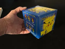 1999 Burger King Pokemon Sealed Ball/Box 23K Gold PIKACHU BLUE Trading Card M4 - Image 3