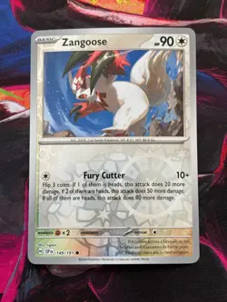 Zangoose 149/191 Sv08: Surging Sparks Reverse Holo Pokemon TCG NM - Image 1