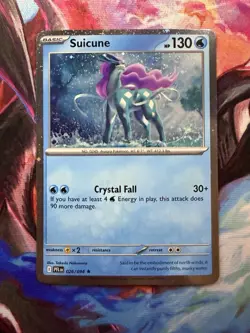 Pokemon TCG Suicune 026/094 Me02: Phantasmal Flames Cosmos Holo - Image 1