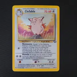 Pokemon TCG Clefable Jungle 1/64 Holo Unlimited Holo Rare (LP) Vintage Pokemon - Image 1