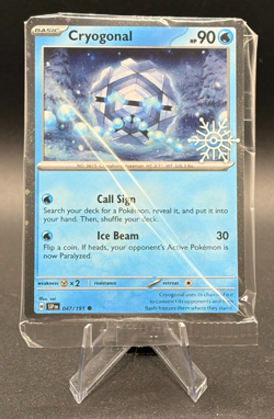 Cryogonal Sealed Pokemon 047/191 Promo Stamped Snowflake Holiday Calendar NM - Image 1