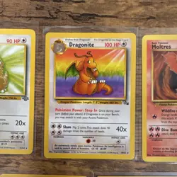 Pokemon TCG Vintage NON HOLO Rare Lot 10 Team Rocket Jungle Fossil Base ALL LP+ - Image 3