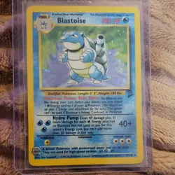 Pokemon Blastoise 002/130 Base Set 2 Holo Rare 100 HP Stage 2 English - Image 1