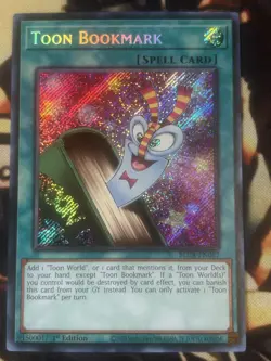 Yugioh: Toon Bookmark - BLCR-EN067 - Secret Rare - 1st Edition - NM - Image 1