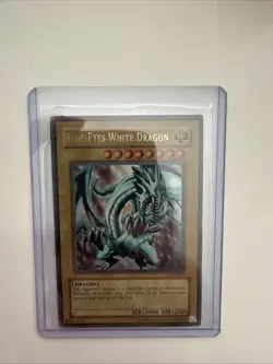 Yugioh! Blue-Eyes White Dragon LOB-001 Ultra Rare - original blue eyes! - Image 1