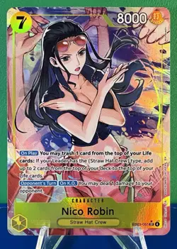 One Piece CCG Nico Robin (055) (Alternate Art) SR - EB03-055 - Near Mint - Image 1