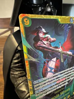 2025 One Piece OP14-119 SEC Dracule Mihawk Secret Rare Full Art NM English - Image 2