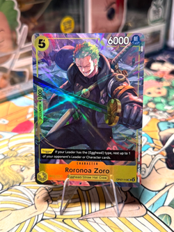 • Roronoa Zoro • OP07-113 SR Illustration Box Vol 3 Holo Foil One Piece TCG NM - Image 1