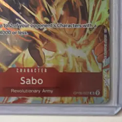 One Piece Bandai Portgas.D.Ace ST15-005 Sabo OP05-017 Super Rare Lot 2 Cards - Image 3
