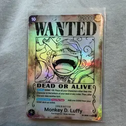 One Piece Monkey D. Luffy Holo Character OP05-119 12000 Power PROXY CARD - Image 1