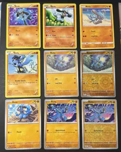 Pokemon TCG - RIOLU Card Lot (9) - Image 1