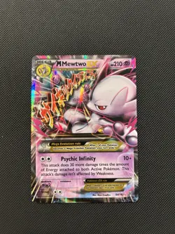 M Mewtwo EX 64/162 - Pokemon XY BREAKthrough Ultra Rare HP - Image 1