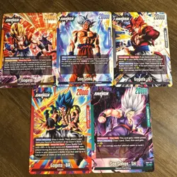 Dragon Ball Fusion World Dual evolution Leader Card Lot - Image 1