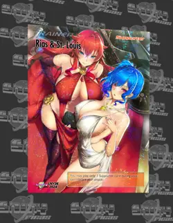 Rias & St.Louis-shinyoricas-Goddess story-custom Waifu Card-Firework finish 2024 - Image 1