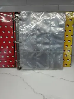 1999 Pokemon PIKACHU BINDER Red 3-Ring Card Album Folder+Sheets TCG Nintendo Ex - Image 3
