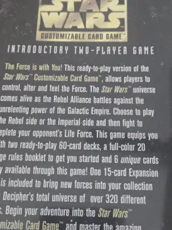 Star Wars Customizable 2 Player Card Game 1995 by Parker Brothers Sealed - Image 3