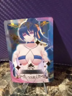 Goddess Akeno (High School DxD) anime Sexy Waifu SSR Trading Card - Image 1