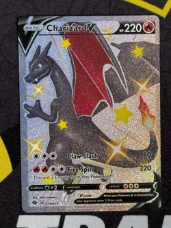Charizard v Secret 79/73 Champions Path Holo Card NM Condition - Image 1