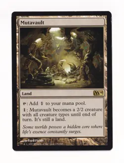 Magic The Gathering Magic 2014 #228 Mutavault - Image 1