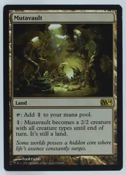 Magic The Gathering Magic 2014 #228 Mutavault - Image 5