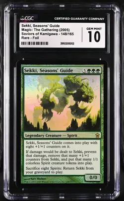 SEKKI, SEASONS' GUIDE Saviors of Kamigawa Foil Rare CGC 10 MTG EDH [Nostalgium] - Image 1